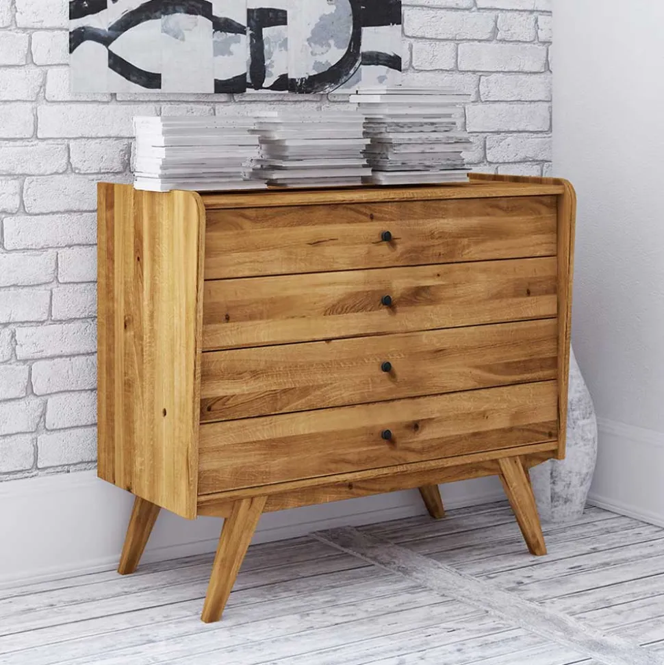 4 Schubladen Kommode im Midcentury Design - Hardus