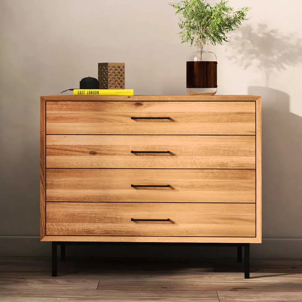 4 Schubladen Kommode mit 97 cm Breite - Kerfa