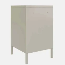 Abschließbare Türen-Kommode im Spind Look - Melanje