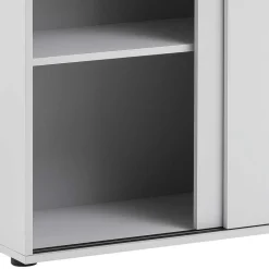 Abschließbarer Büroschrank mit Schiebetüren - Bowsla