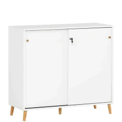 Abschließbarer Officeschrank mit Schiebetüren - Obtin