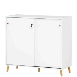 Abschließbarer Officeschrank mit Schiebetüren - Obtin