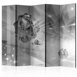 Abstrakter Motiv Paravent in Grau - Formosa