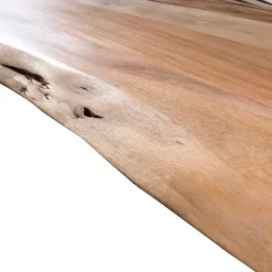 Akazie Baumkantentisch mit U Bügelgestell - Surimo