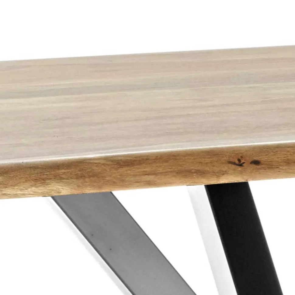 Akazie Tisch fürs Esszimmer mit Baumkante - Symonya