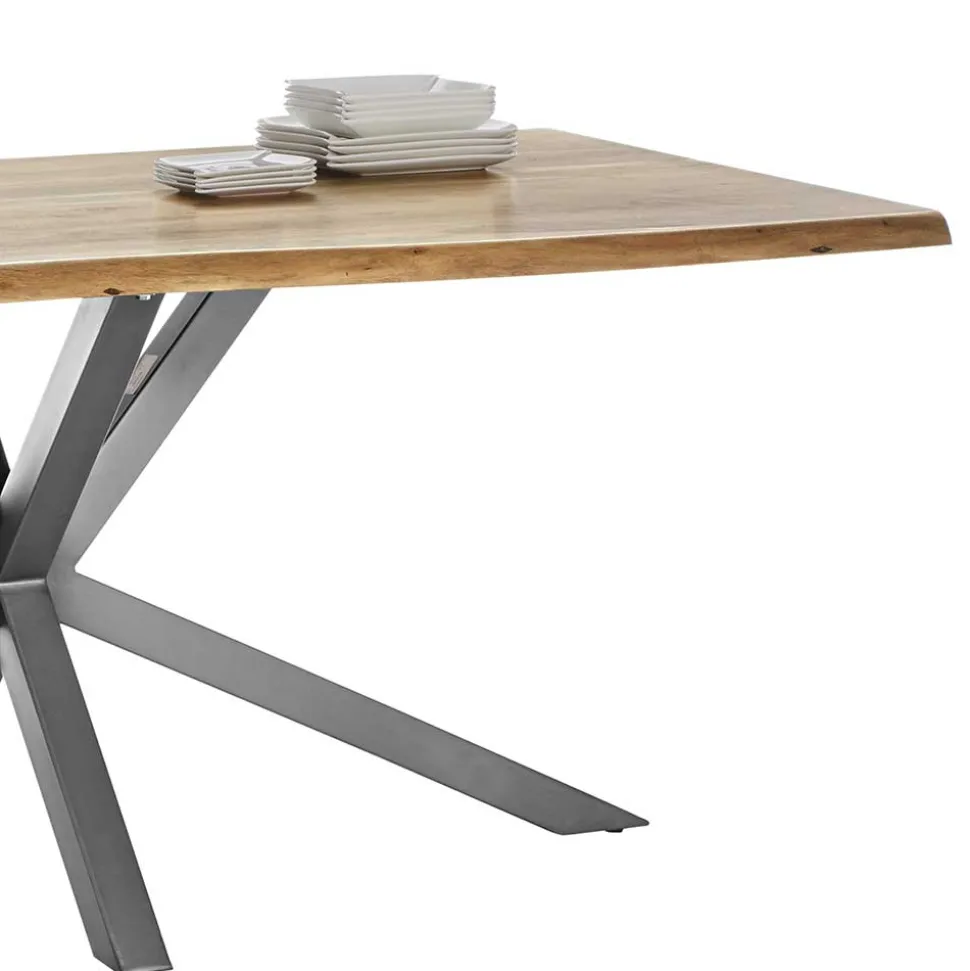 Akazie Tisch fürs Esszimmer mit Baumkante - Symonya