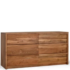 Akazienholz Sideboard mit sechs Schubladen - Vomano