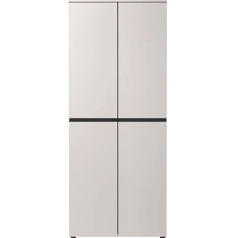 Aktenschrank in Hellgrau mit Schwarz - Great