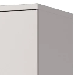 Aktenschrank in Hellgrau mit Schwarz - Great