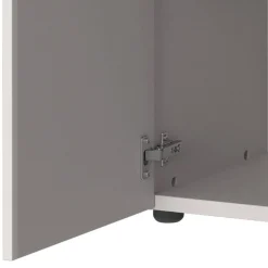 Aktenschrank in Hellgrau mit Schwarz - Great