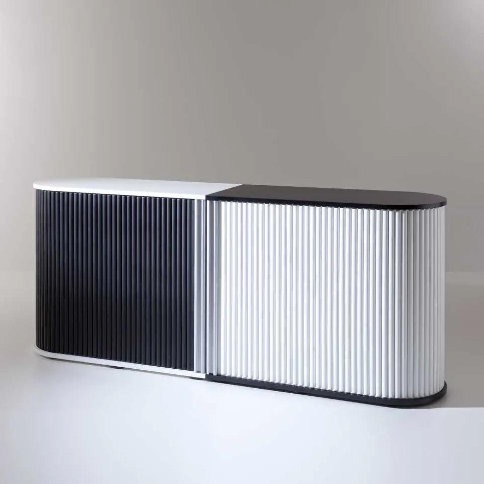 Aktenschrank Mucurapo mit Rolladen (zweiteilig)