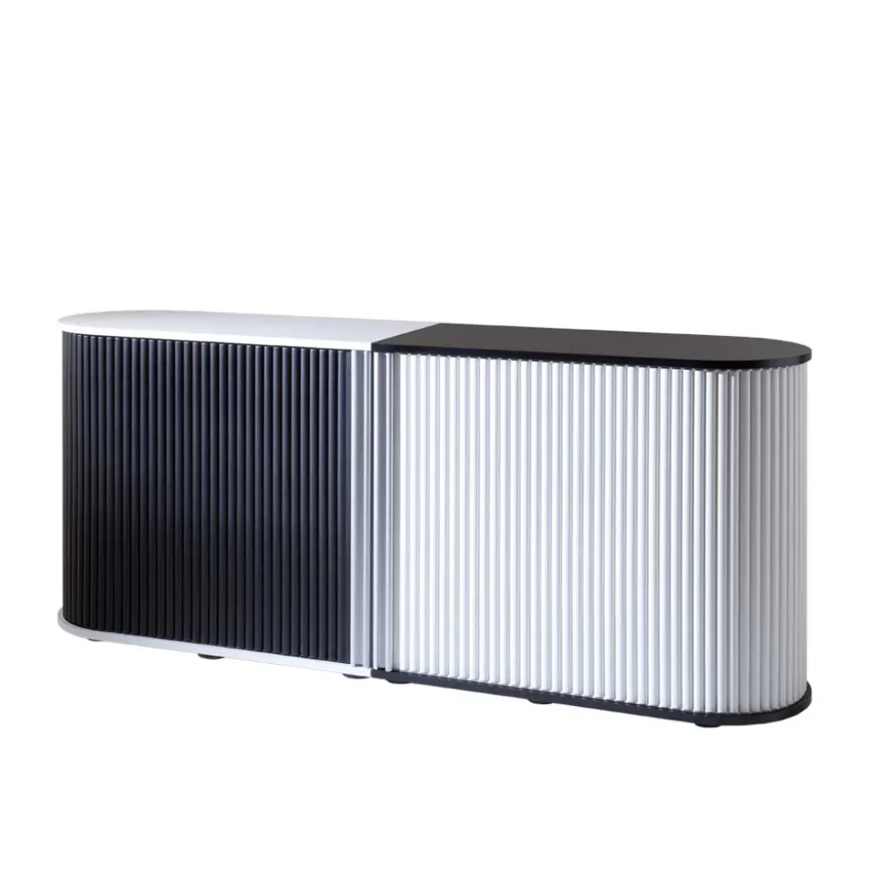 Aktenschrank Mucurapo mit Rolladen (zweiteilig)