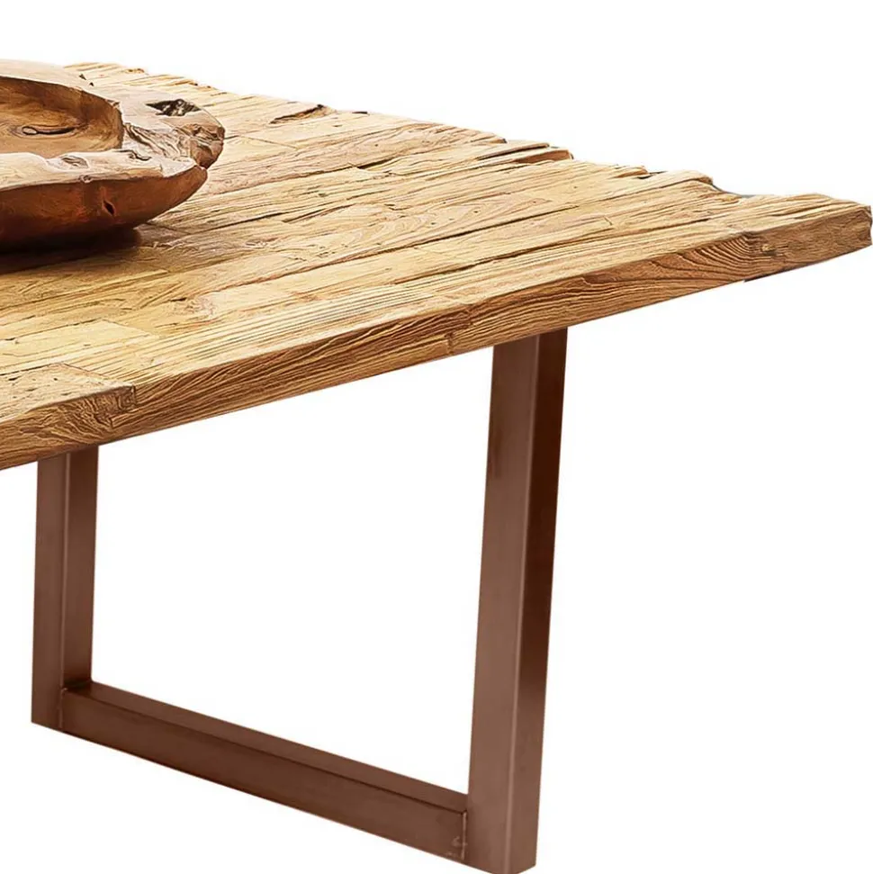 Altholz Essenstisch aus massivem Teak rustikal - Numento