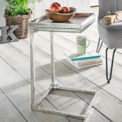 Alu Anstelltisch in Nickelfarben - Alagos