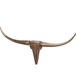 Aluminium Stier Schädel in Bronze - Cravus