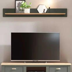 Anbauwand in Graugrün & Wildeiche - Eylan (vierteilig)