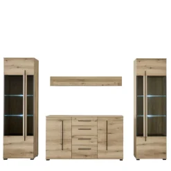 Anbauwand Möbel Set - Brocus (vierteilig)