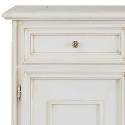 Antikweiße Kommode mit zwei Schubladen - Vicina