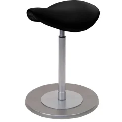 Arbeitshocker mit Sattelsitz in Schwarz - Simeona