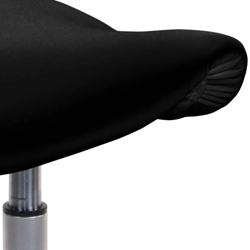 Arbeitshocker mit Sattelsitz in Schwarz - Simeona