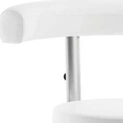 Arbeitsstuhl mit schmaler Lehne in Weiß - Smilen