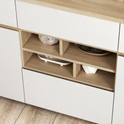 Arbeitszimmer Möbel-Kombi in Weiß - Ovidio (dreiteilig)