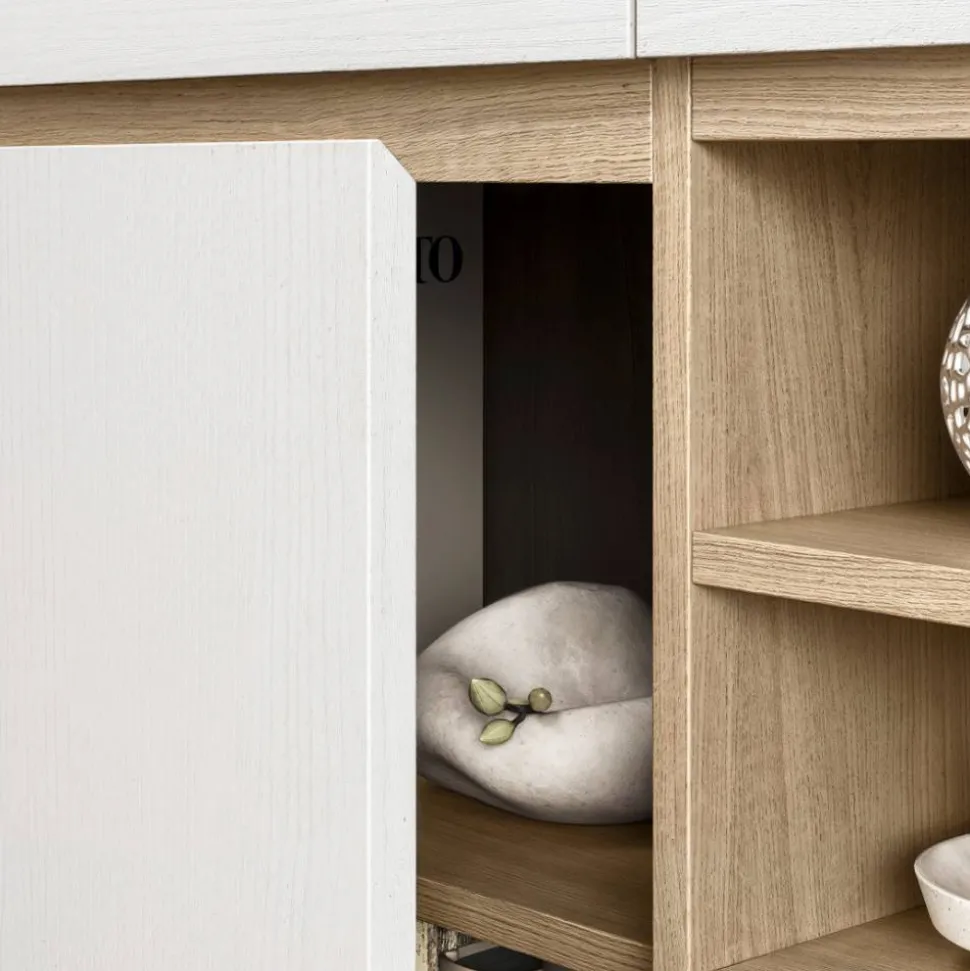 Arbeitszimmer Möbel-Kombi in Weiß - Ovidio (dreiteilig)