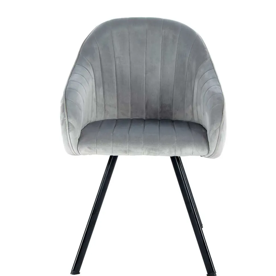 Armlehenstühle in Silber Grau - Ashento (2er Set)