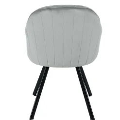 Armlehenstühle in Silber Grau - Ashento (2er Set)