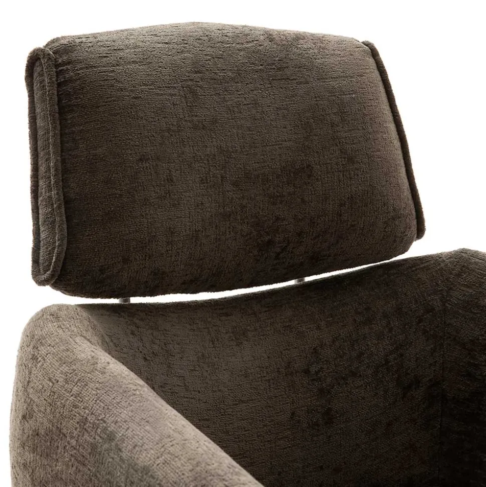 Armlehnen Drehstuhl in Braun - Arjama (2er Set)