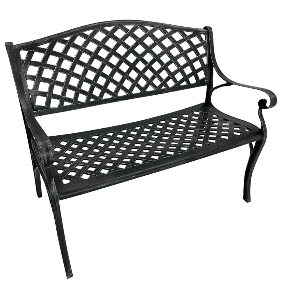 Armlehnen Parkbank im Vintage Look - Mora