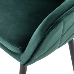 Armlehnen Polsterstuhl in herrlichem Dunkelgrün - Abacho