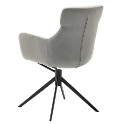 Armlehnen-Drehstuhl in Lichtgrau - Plicardo (2er Set)