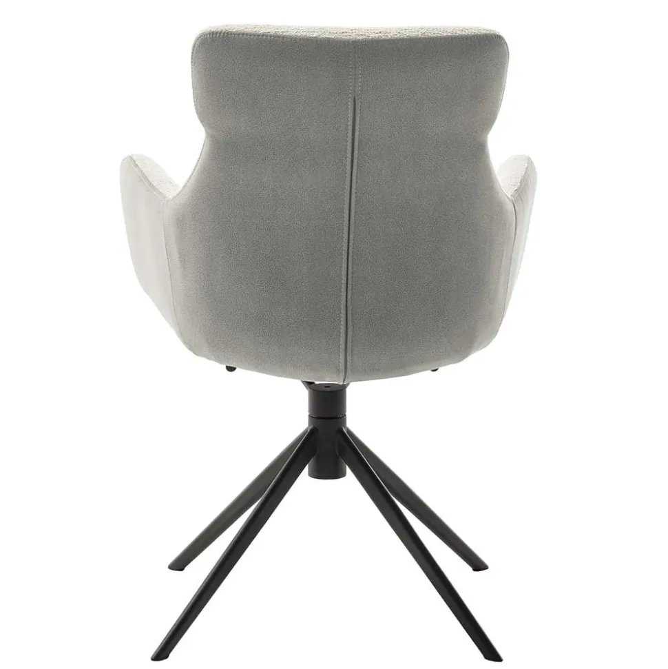 Armlehnen-Drehstuhl in Lichtgrau - Plicardo (2er Set)