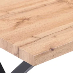 Armlehnenstühle & X-Fuß Esstisch - Closer (fünfteilig)