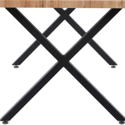 Armlehnenstühle & X-Fuß Esstisch - Closer (fünfteilig)