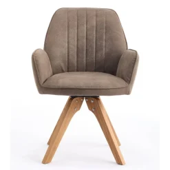 Armlehnenstühle in Schlammfarben - Ellis (2er Set)