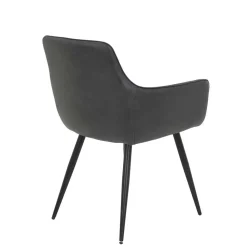 Armlehnenstuehle in Anthrazit Samtvelours - Naas (2er Set)