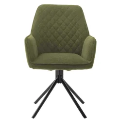 Armlehnenstuhl aus Chenillegewebe - Gomata (2er Set)