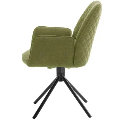 Armlehnenstuhl aus Chenillegewebe - Gomata (2er Set)