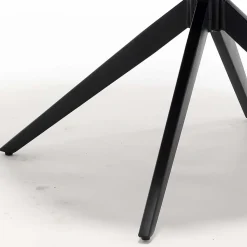 Armlehnenstuhl in Anthrazit Chenille - Amstado (2er Set)