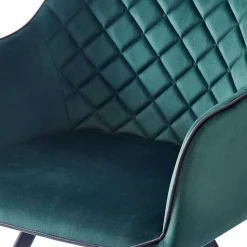 Armlehnenstuhl in Dunkelgrün mit Schwarz - Saliaora