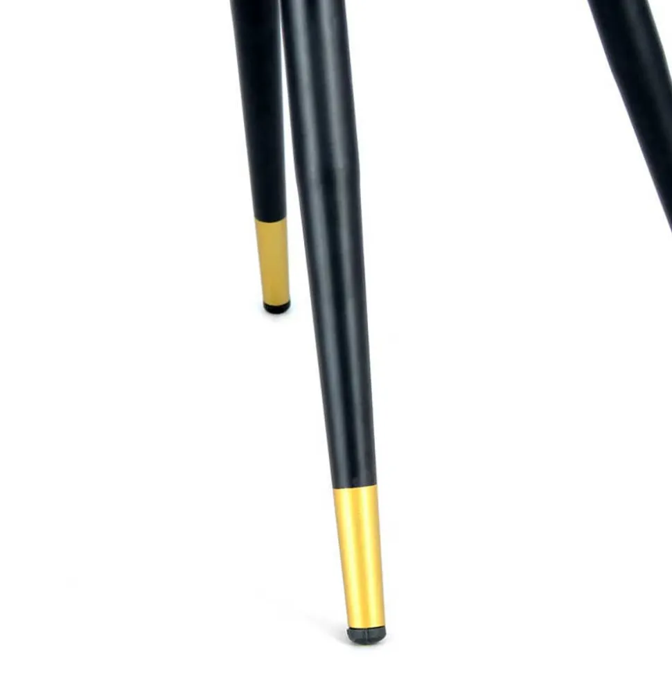 Armlehnenstuhl in Schwarz und Gold - Scope