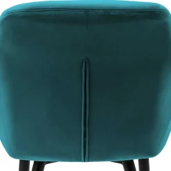 Armlehnenstuhl in Türkis Blau Samt - Benitov