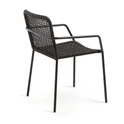 Armlehnstuhl aus Kordel Geflecht - Osbry (4er Set)