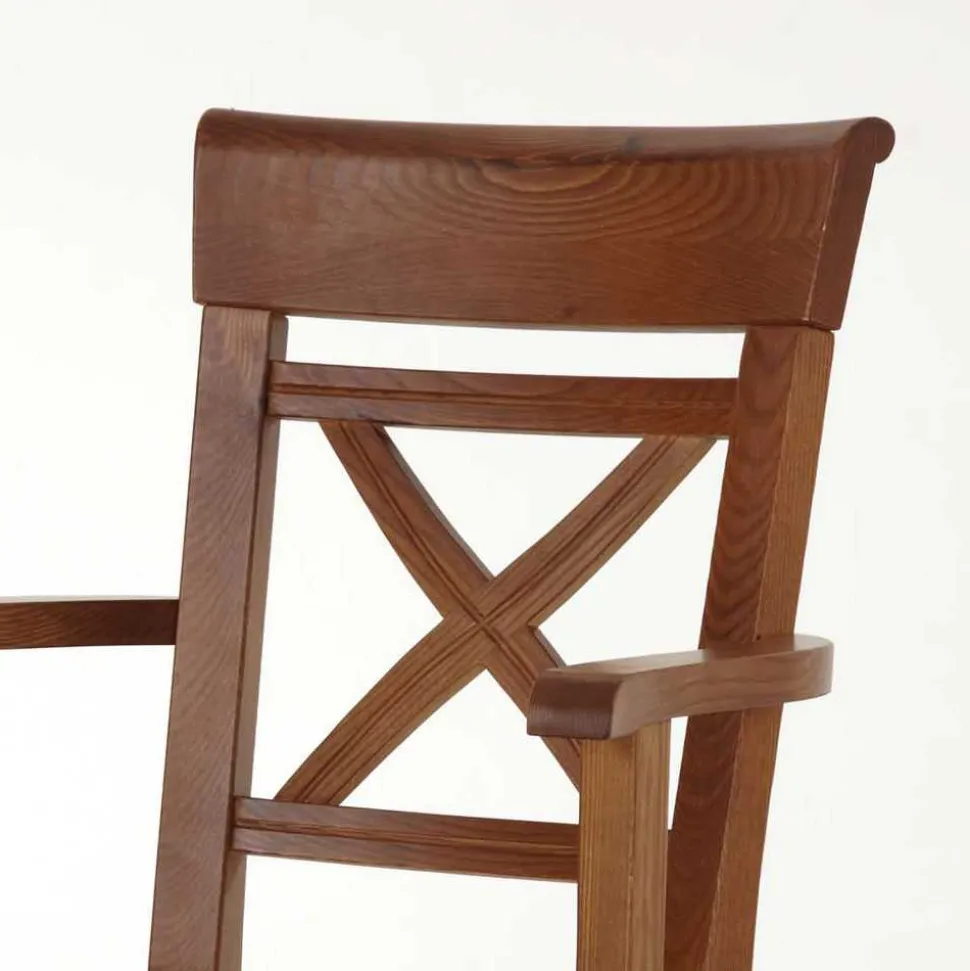 Armlehnstuhl Bistrita in Bernsteinfarben (2er Set)