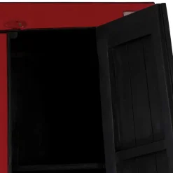 Asia Design Schrank in Rot Massivholz - Iscian