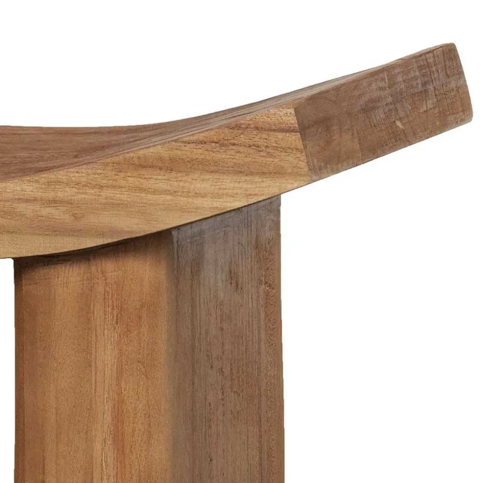 Asiatischer Hocker aus Paulownia massiv - Dualko