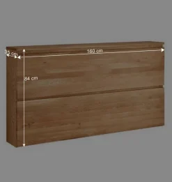 Asteiche Schuhschrank für die Wandmontage - Sotunes