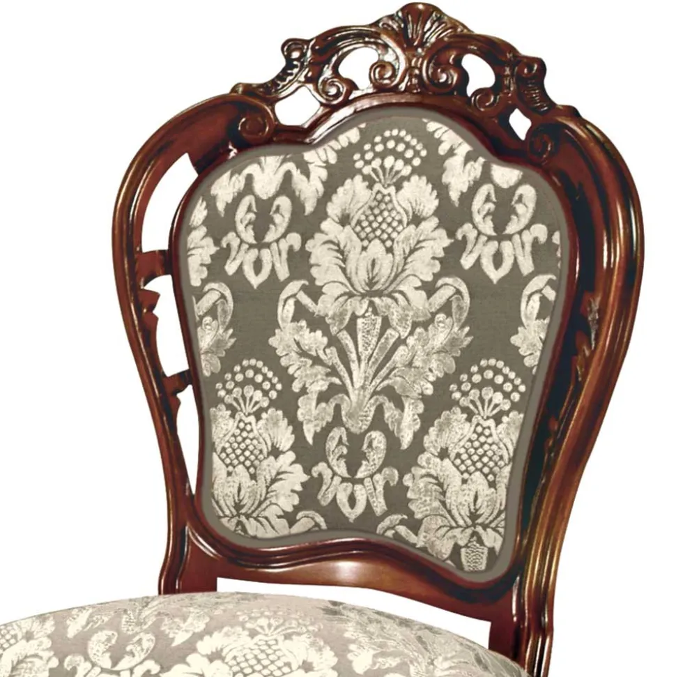 Aufwändig gestalteter Esszimmerstuhl im Barockstil - Ursanna